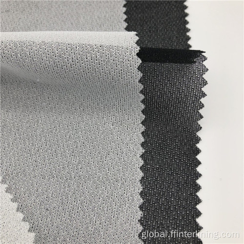 Double Dot Fusible Interlining Wholesale Discount 100% Polyester Woven Interlining Supplier